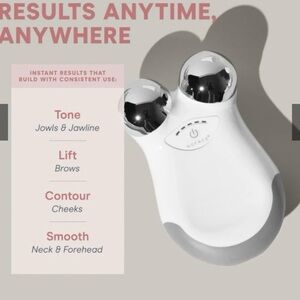 NuFace White and Silver Facial Toning Device